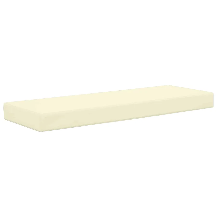 Coussin de Siège d'Extérieur Crème 115 x 40 x 8 cm - 2
