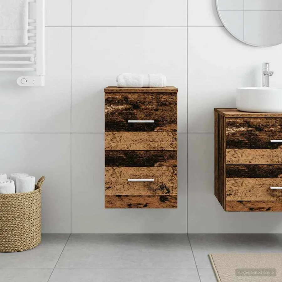 Meuble de Salle de Bain In-between Bois ancien 30 x 35 x 50 cm - 3