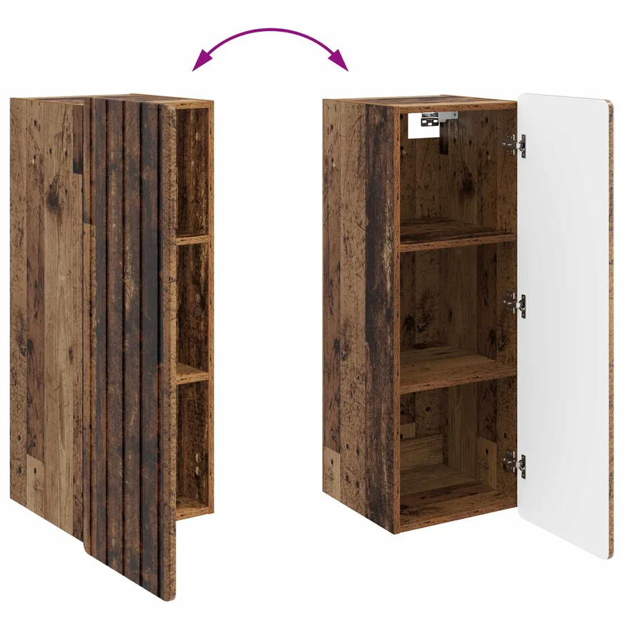 Armoire Murale Bois ancien 33 x 34,5 x 94 cm Bois d'ingénierie - 8