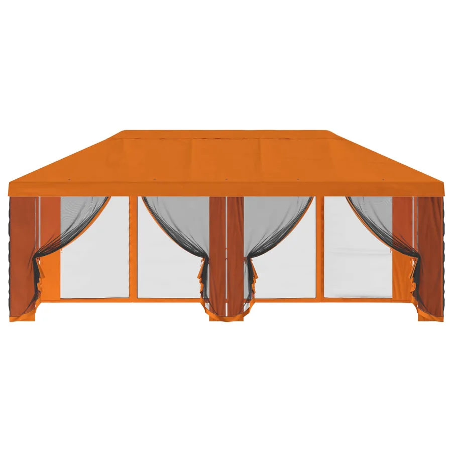 Housse de tonnelle avec murs latéraux Orange 600,5 x 300,5 cm - 5