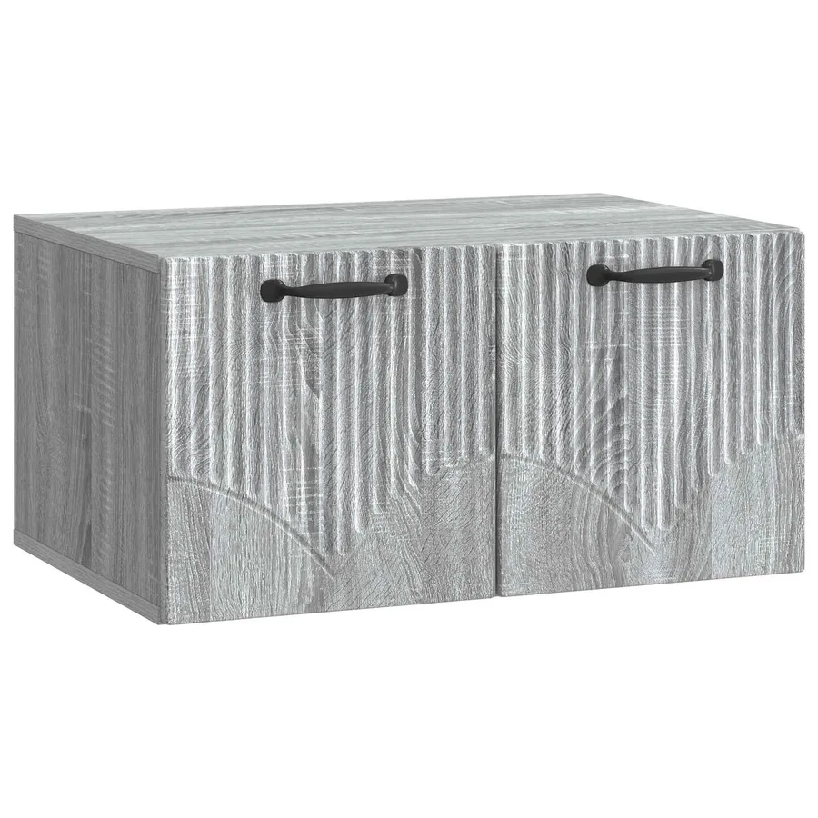Meuble TV mural Sonoma gris 59,5 x 41 x 30 cm Bois d'ingénierie - 2