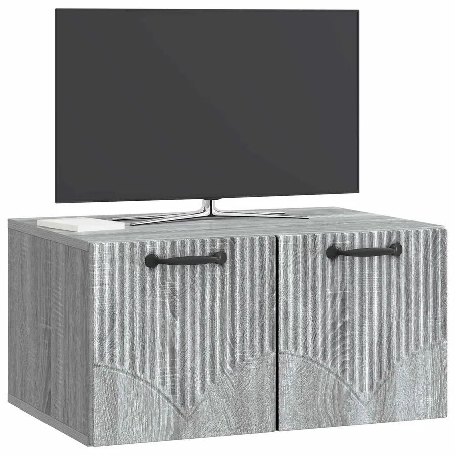 Meuble TV mural Sonoma gris 59,5 x 41 x 30 cm Bois d'ingénierie - 3