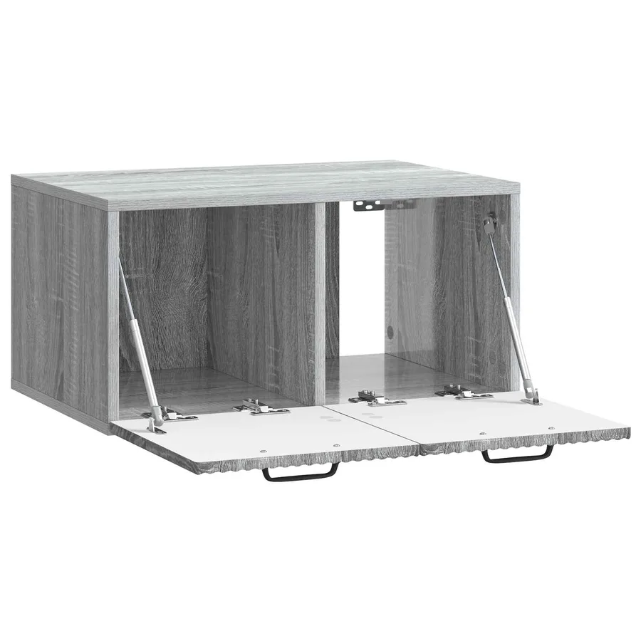 Meuble TV mural Sonoma gris 59,5 x 41 x 30 cm Bois d'ingénierie - 5