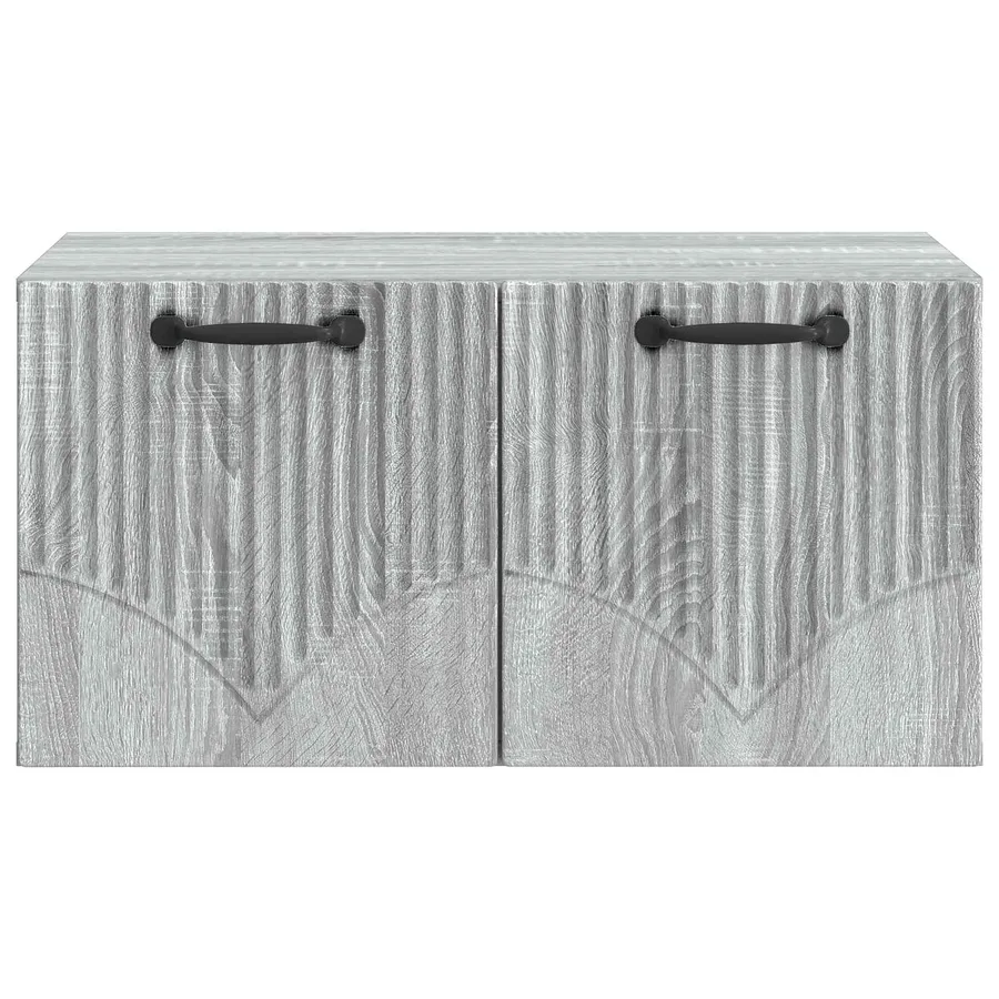 Meuble TV mural Sonoma gris 59,5 x 41 x 30 cm Bois d'ingénierie - 6