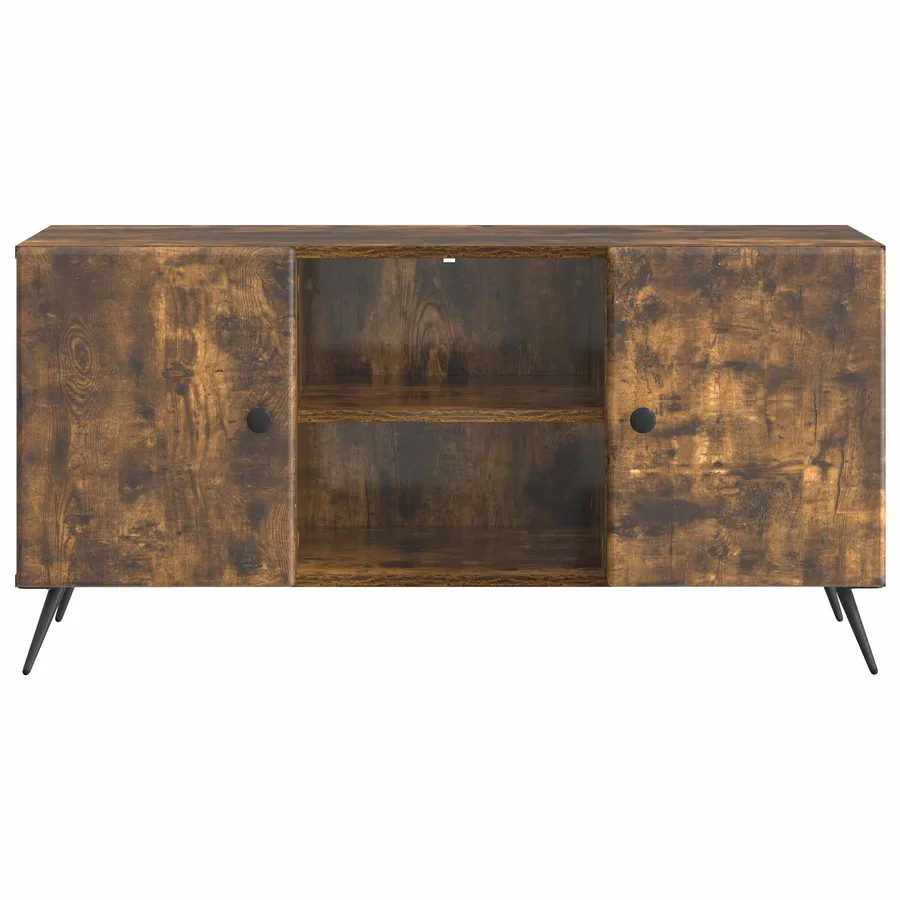 Meuble TV Chêne fumé 102 x 34,5 x 50 cm Bois d'ingénierie - 6