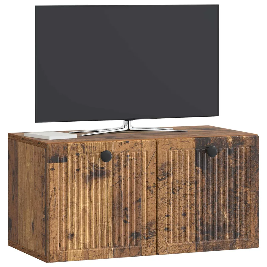 Meuble TV mural Bois ancien 59,5 x 31 x 30 cm Bois d'ingénierie - 3