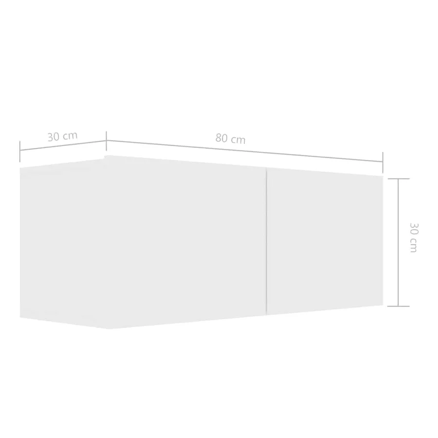 Ensemble de meubles TV 3 pcs Blanc Bois d'ingénierie - 16