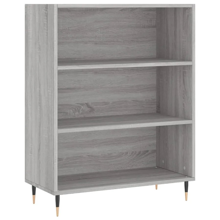 Buffet haut Sonoma gris 69,5x34x180 cm Bois d'ingénierie - 6
