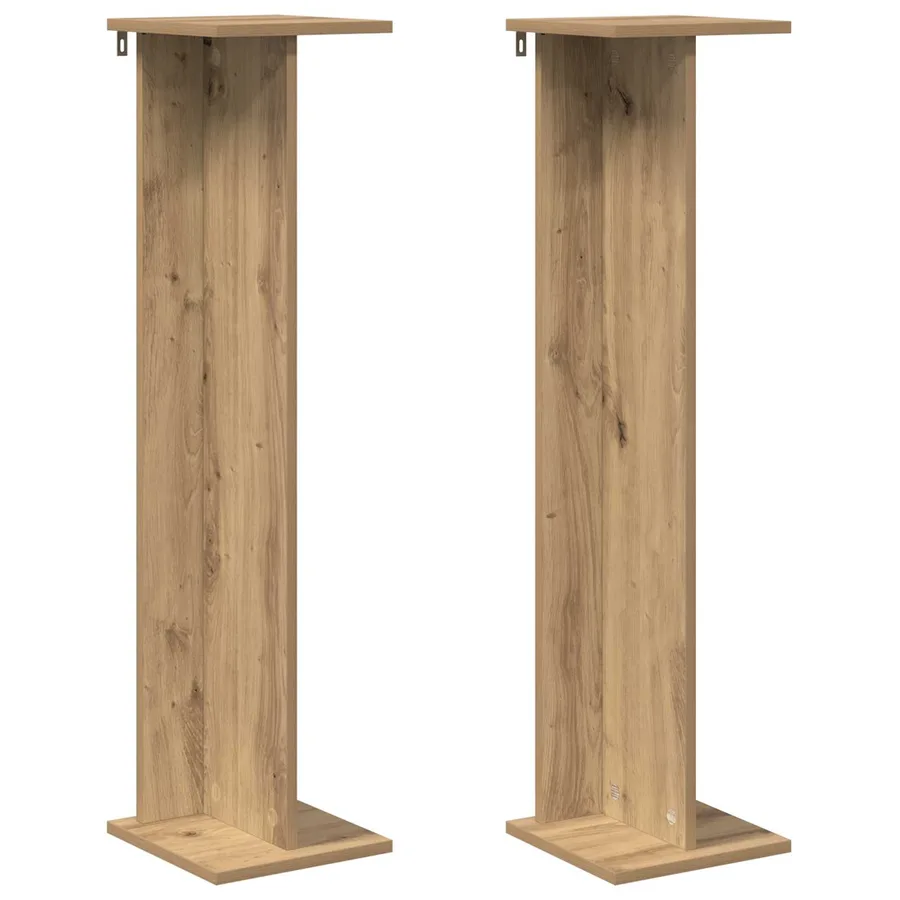 Support de Plante 2 pc Chêne Artisanal 25 x 25,5 x 100,5 cm - 2