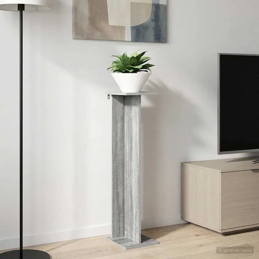 Support de Plante Gris Sonoma 25 x 25,5 x 100,5 cm