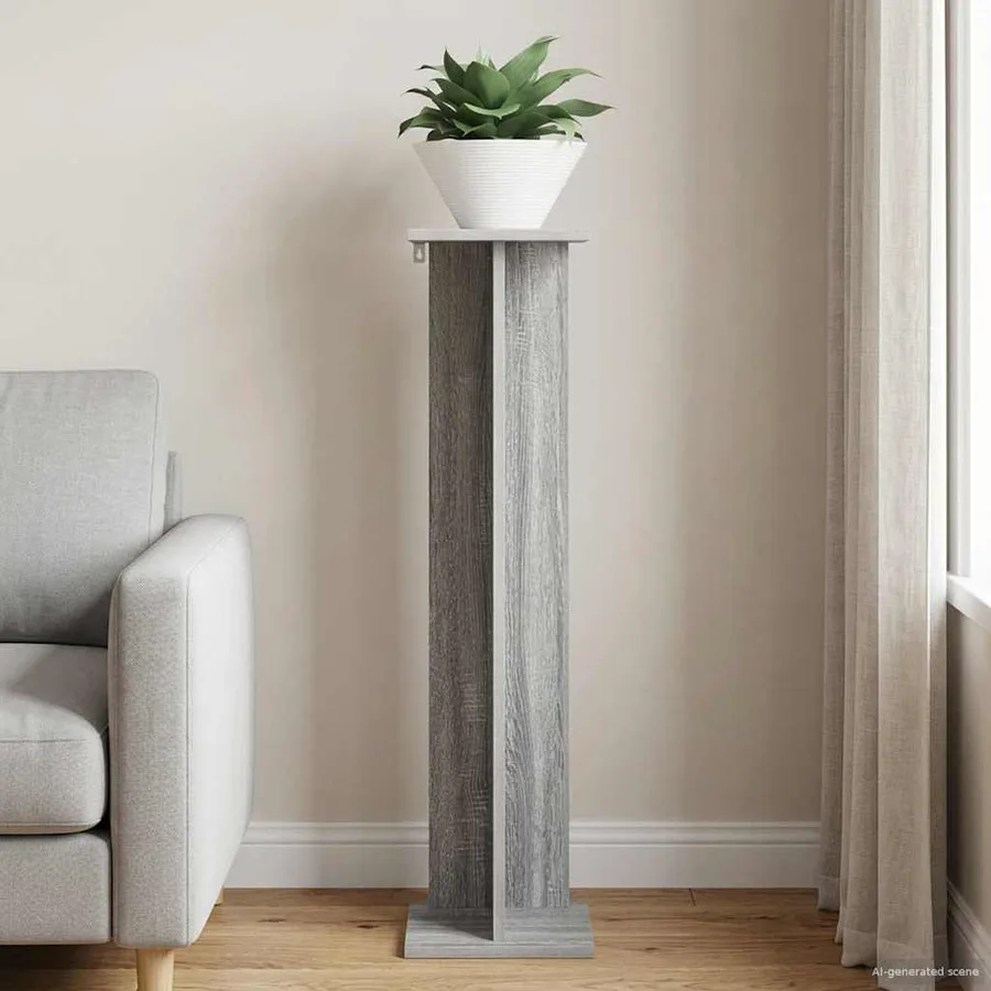 Support de Plante Gris Sonoma 25 x 25,5 x 100,5 cm - 4