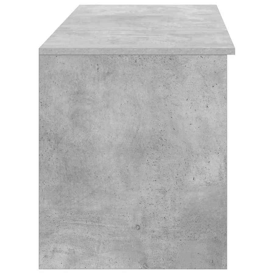 Ensemble de mobilier de salle de bain 2 pcs Gris béton - 5