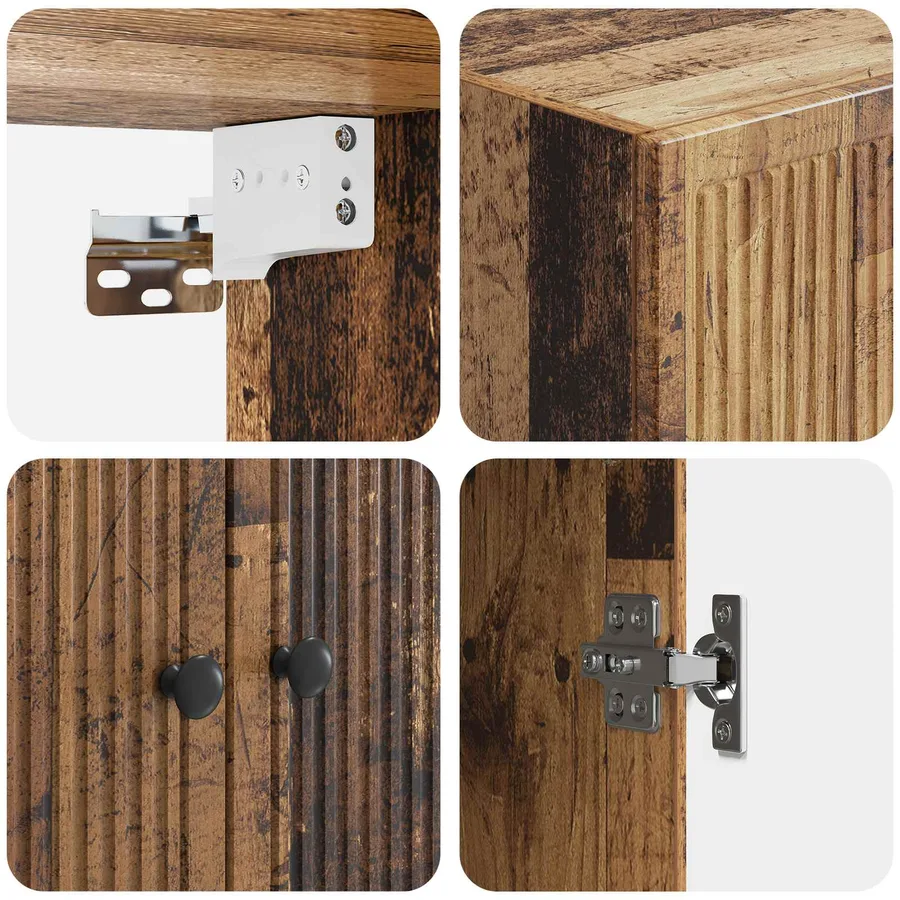 Armoire Murale Bois ancien 59 x 31 x 60 cm Bois d'ingénierie - 7