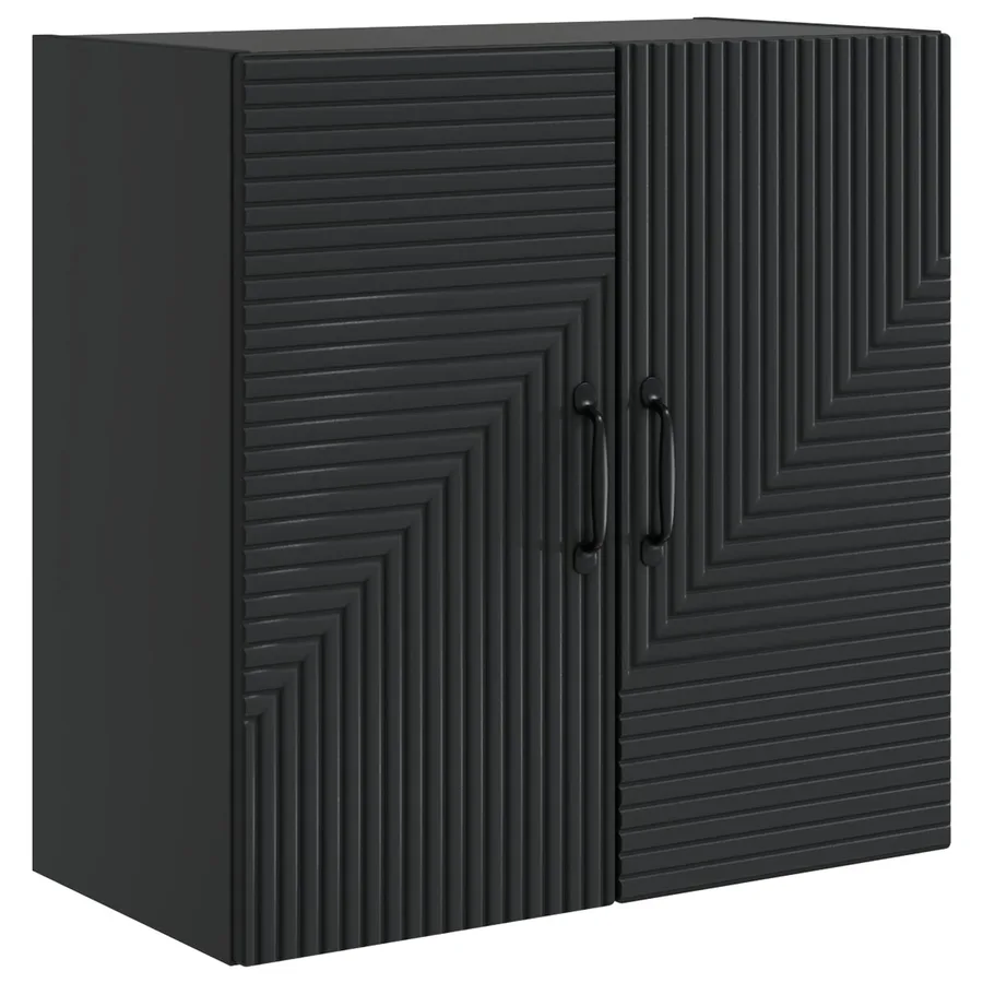 Armoire Murale Noir 59 x 31 x 60 cm Bois d'ingénierie - 2