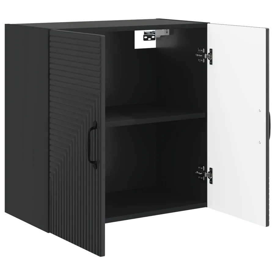 Armoire Murale Noir 59 x 31 x 60 cm Bois d'ingénierie - 3