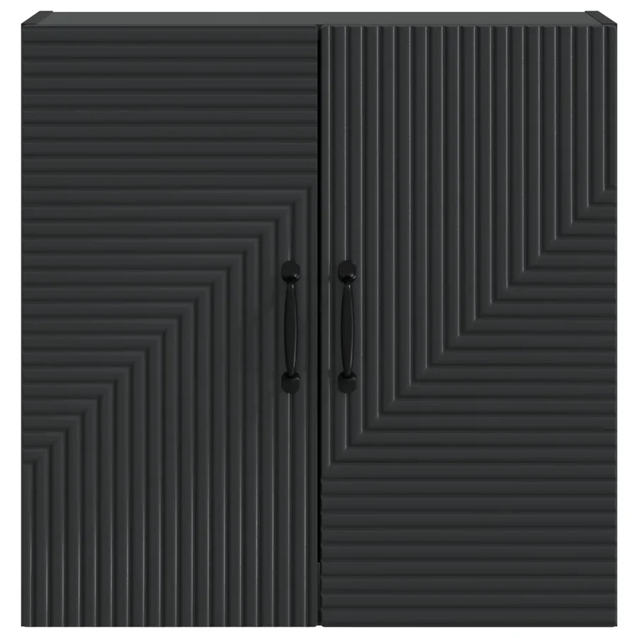 Armoire Murale Noir 59 x 31 x 60 cm Bois d'ingénierie - 4