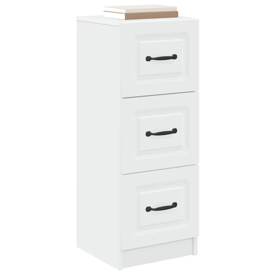 Armoire à tiroirs Blanc 33 x 34,5 x 87 cm Bois d'ingénierie - 3