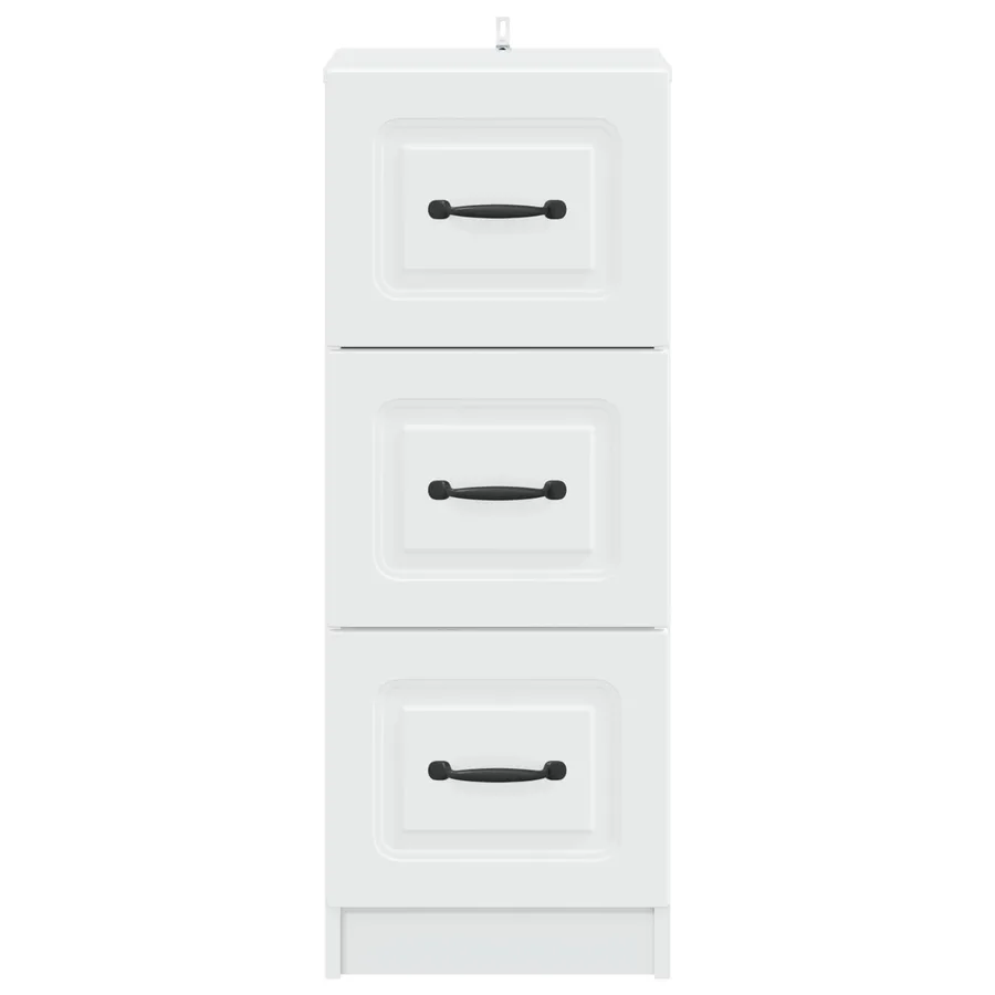 Armoire à tiroirs Blanc 33 x 34,5 x 87 cm Bois d'ingénierie - 6