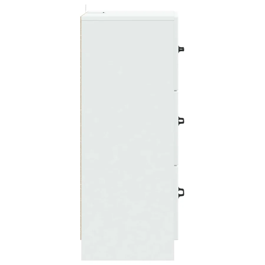 Armoire à tiroirs Blanc 33 x 34,5 x 87 cm Bois d'ingénierie - 7