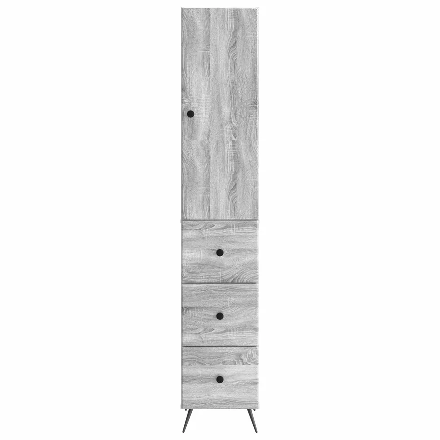 Ensemble de Meubles 2 pcs Sonoma gris 34,5 x 34,5 x 90 cm - 5