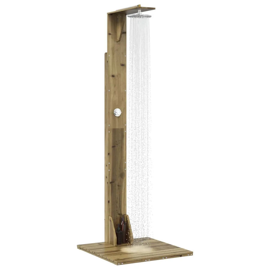 Douche d'extérieur 214,5 cm Naturel - 3
