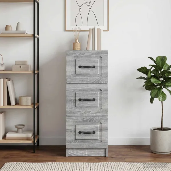 Armoire à tiroirs Sonoma gris 33 x 34,5 x 87 cm