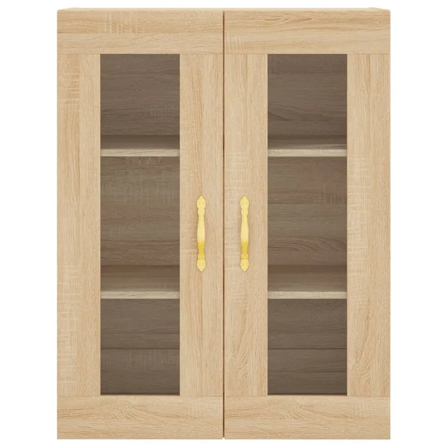 Buffet haut Chêne sonoma 69,5x34x180 cm Bois d'ingénierie - 5