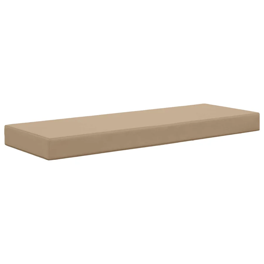 Coussin de Siège d'Extérieur Taupe 111,5 x 40 x 8 cm - 2