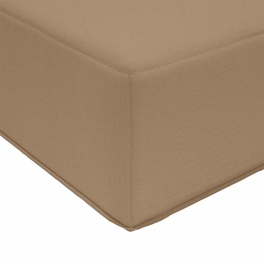 Coussin de Siège d'Extérieur Taupe 111,5 x 40 x 8 cm - 6