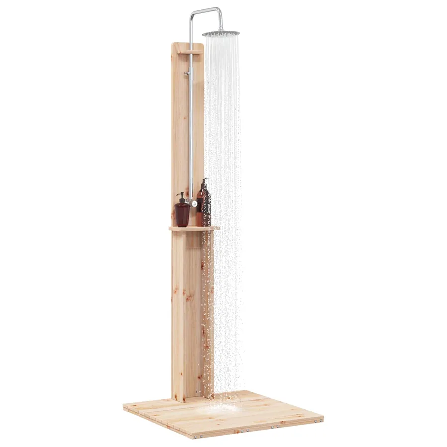 Douche d'extérieur 206 cm Naturel - 3
