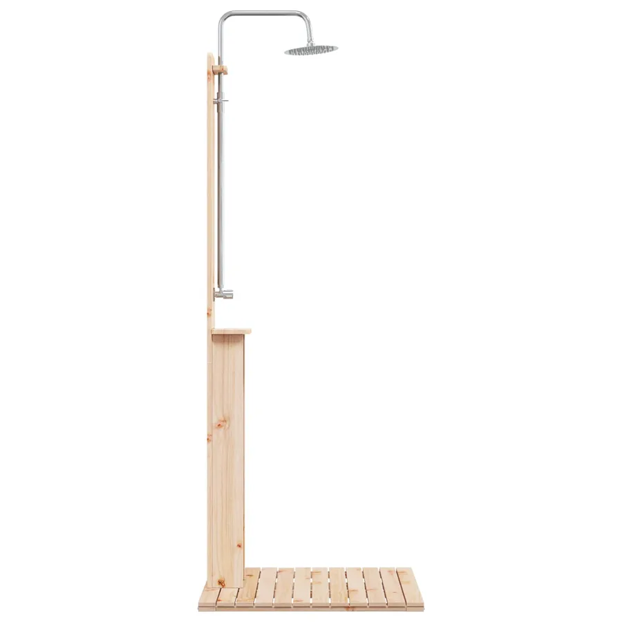 Douche d'extérieur 206 cm Naturel - 5