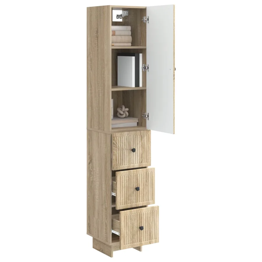 Ensemble de Meubles 2 pcs 33 x 34,5 x 90 cm Bois d'ingénierie - 3