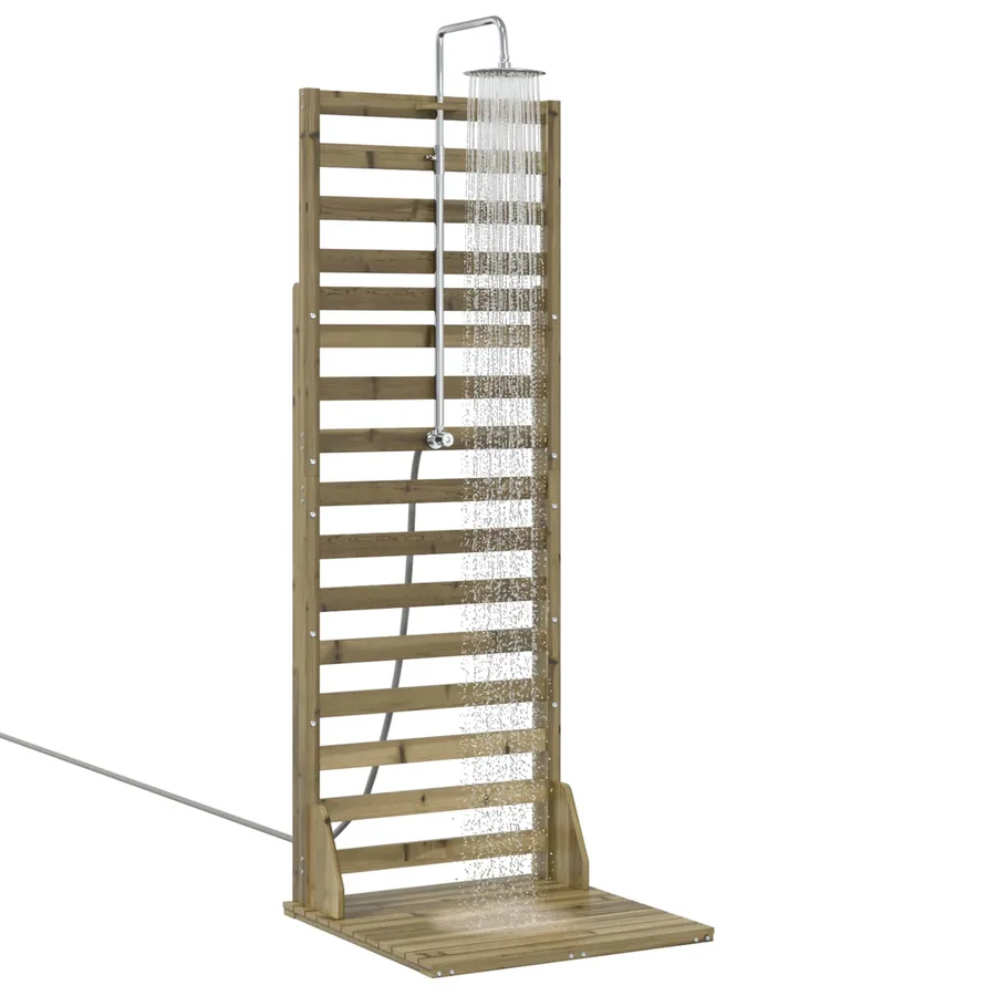 Douche d'extérieur 225 cm Naturel - 3