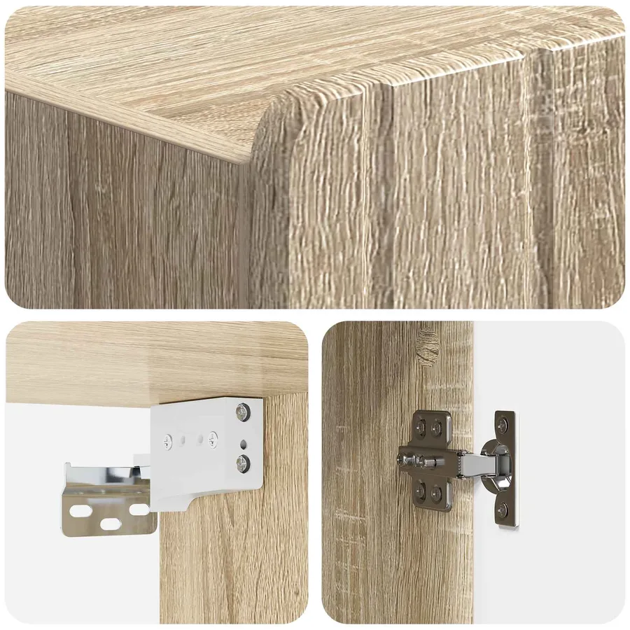 Armoire Murale Chêne Sonoma 33 x 34,5 x 94 cm Bois d'ingénierie - 7