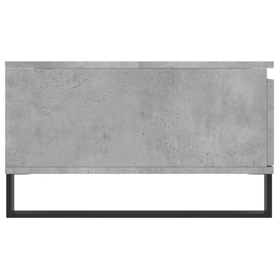 Table basse gris béton 90x60x35 cm bois d'ingénierie - 7