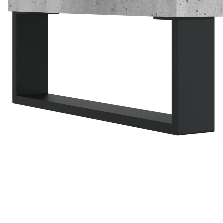 Table basse gris béton 90x60x35 cm bois d'ingénierie - 9