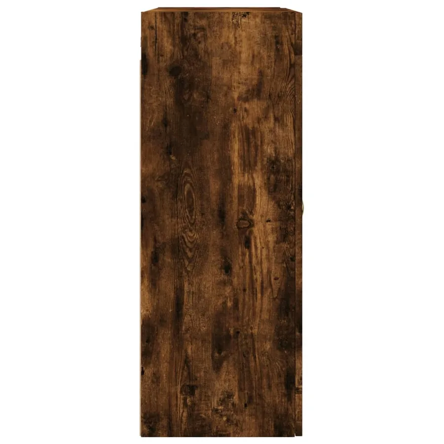 Armoires murales 2 pcs chêne fumé bois d'ingénierie - 7