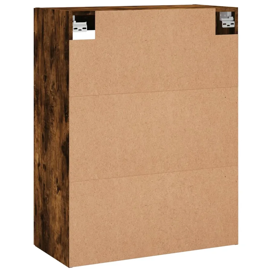 Armoires murales 2 pcs chêne fumé bois d'ingénierie - 8