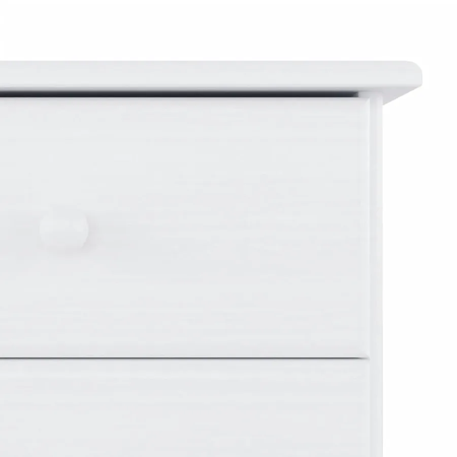 Buffet ALTA blanc 77x35x188 cm bois massif de pin - 10