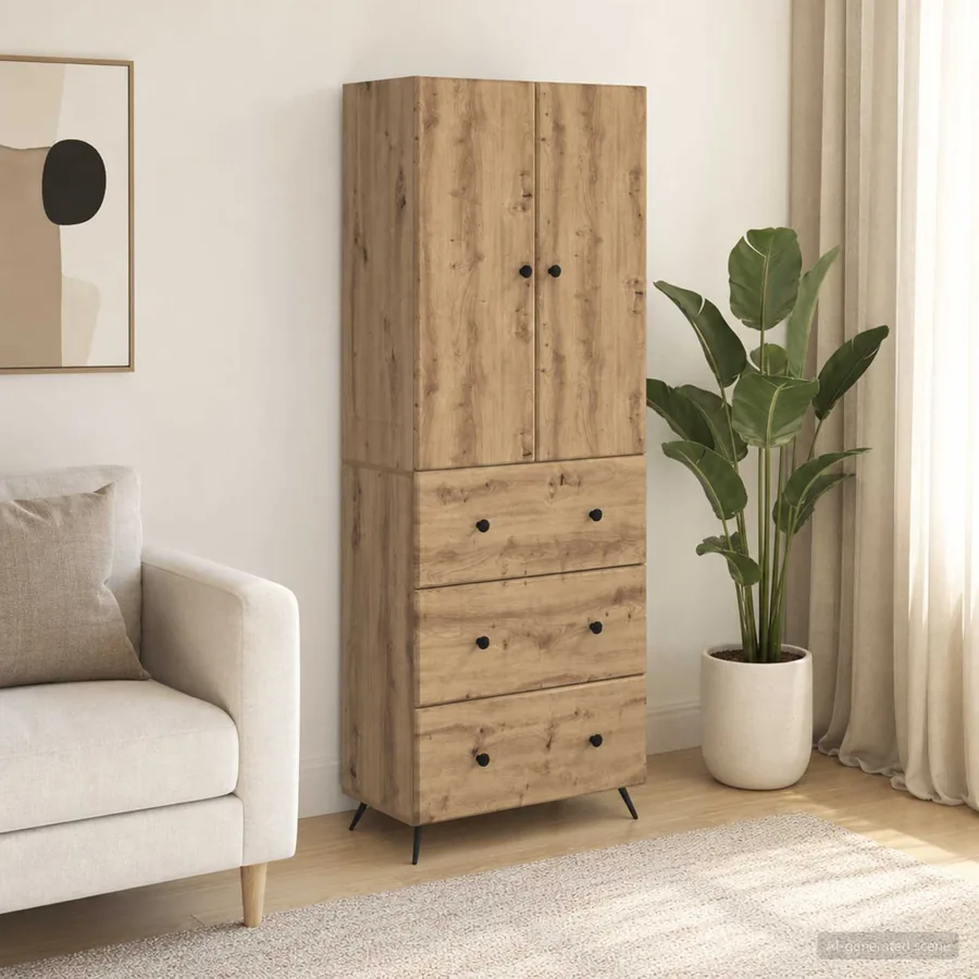 Ensemble de Meubles 2 pc 66 x 34,5 x 90 cm Bois d'ingénierie