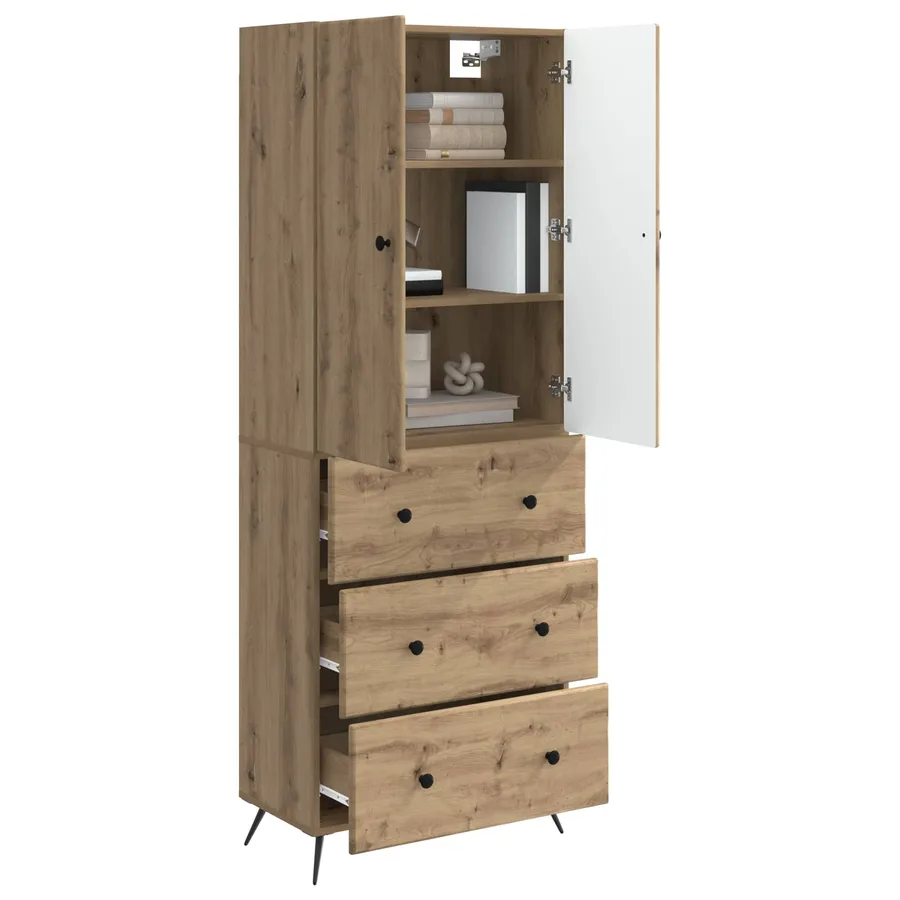 Ensemble de Meubles 2 pc 66 x 34,5 x 90 cm Bois d'ingénierie - 3