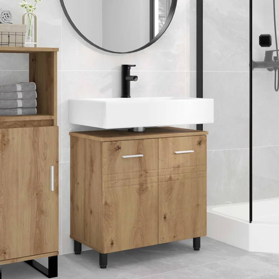 Unité de vanité de salle de bain Chêne artisanal