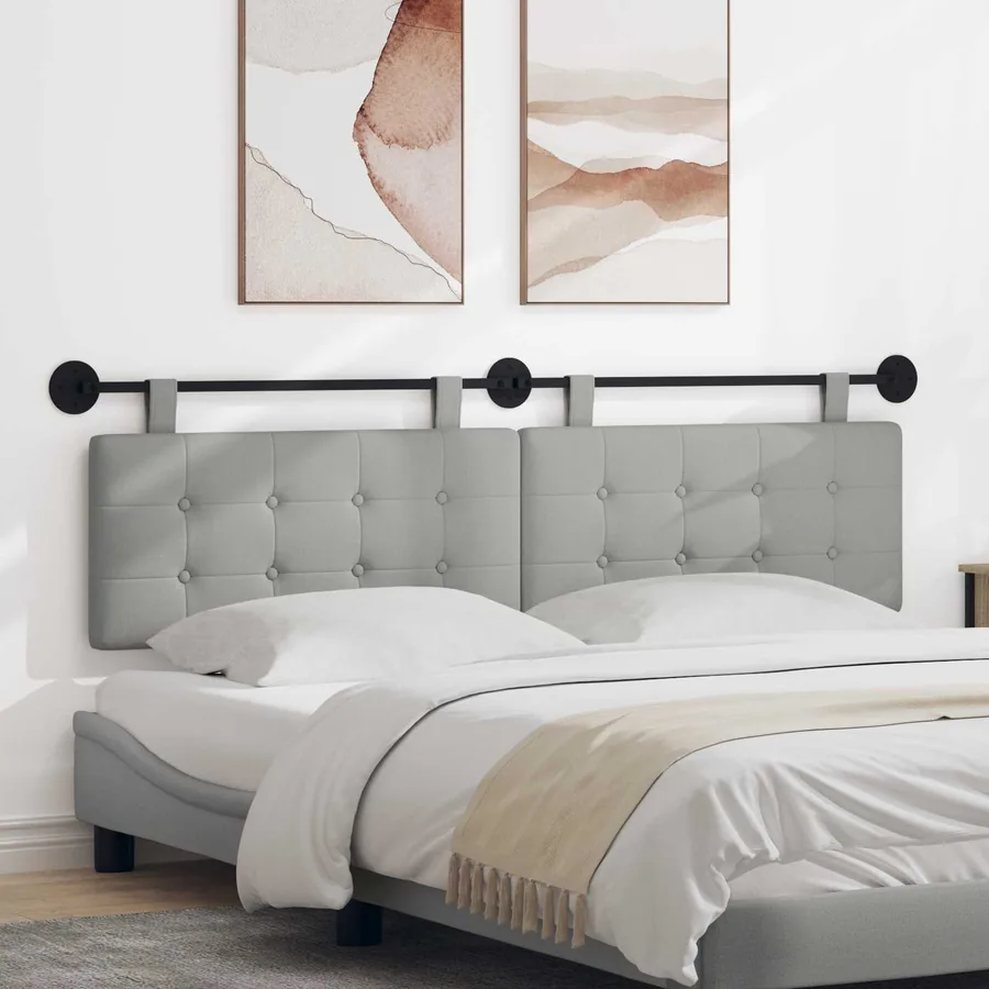 Tête de lit suspendue tissu