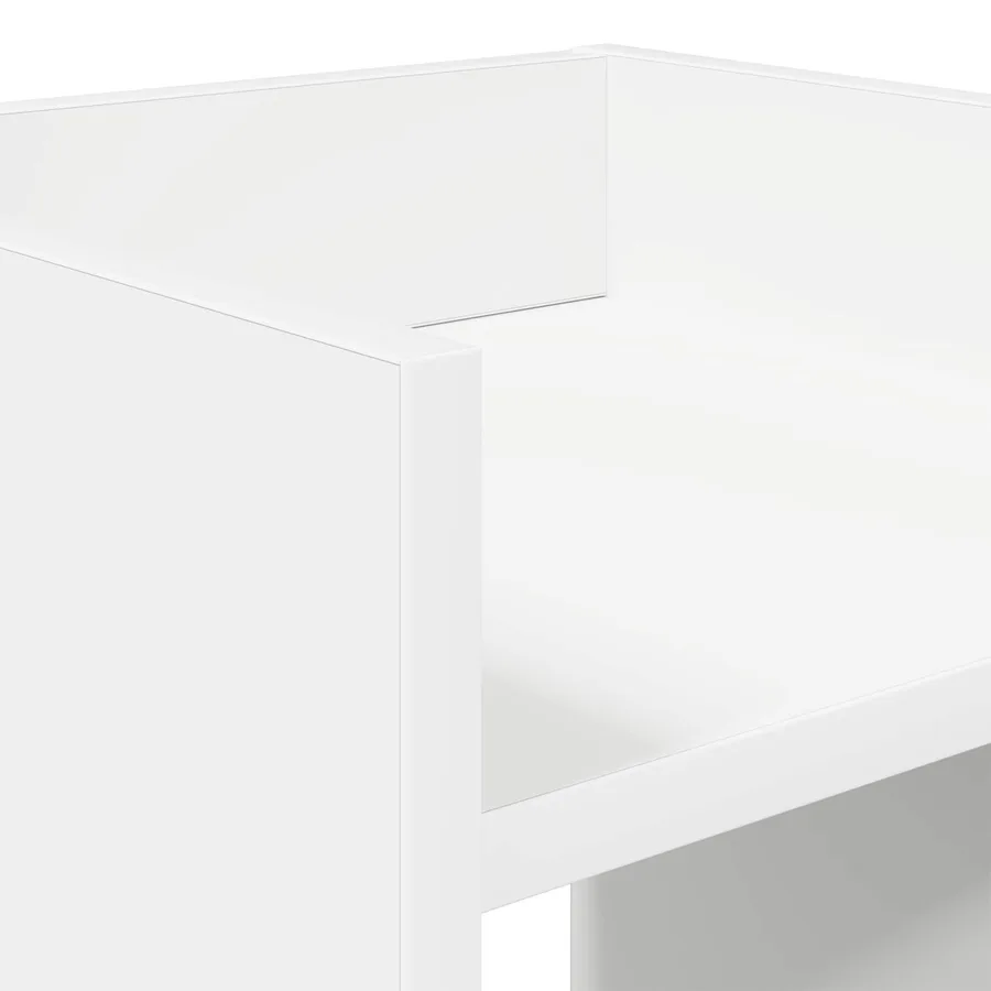 Support de Plante 2 pc Blanc 30 x 30 x 80 cm Bois d’ingénierie - 9