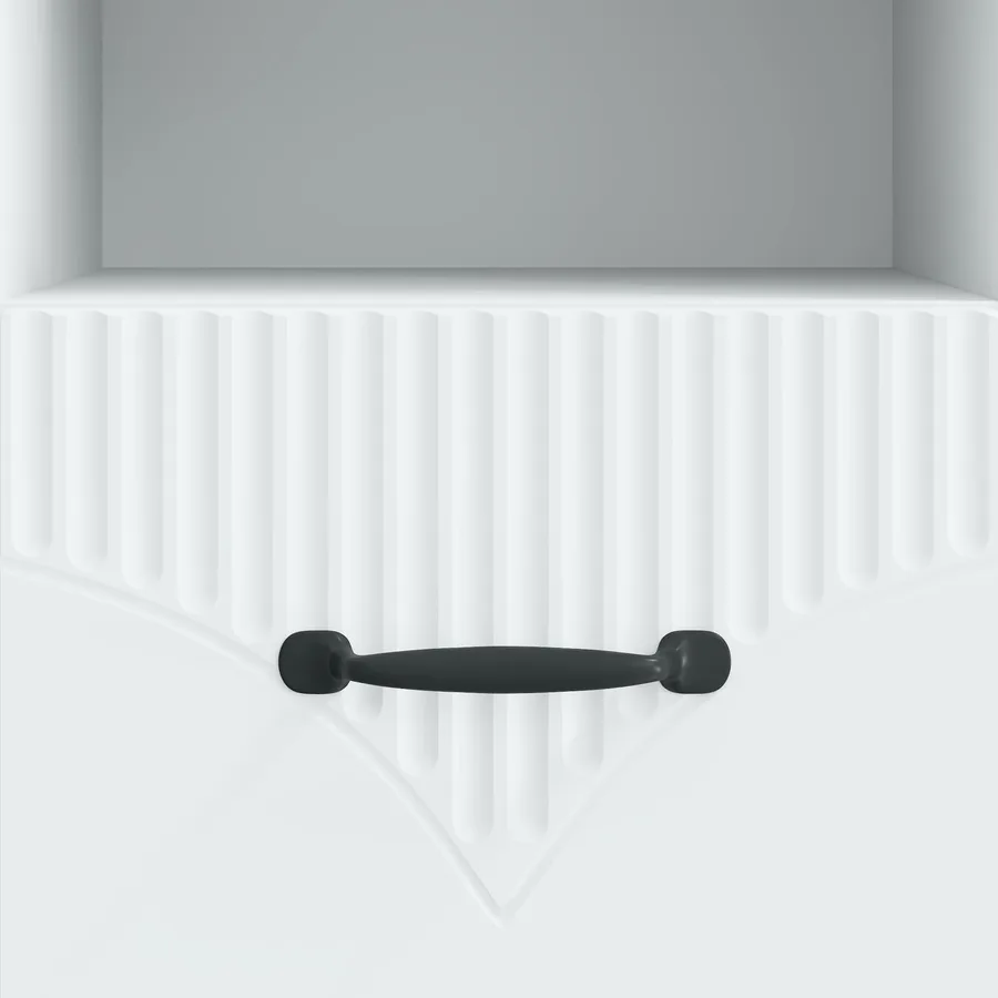 Meuble TV Blanc 102 x 34,5 x 47 cm Bois d'ingénierie - 8