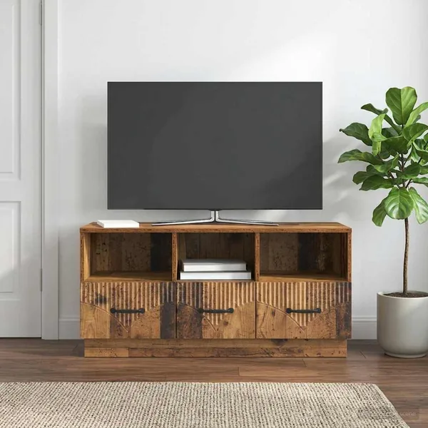 Meuble TV Bois ancien 102 x 34,5 x 47 cm Bois d'ingénierie