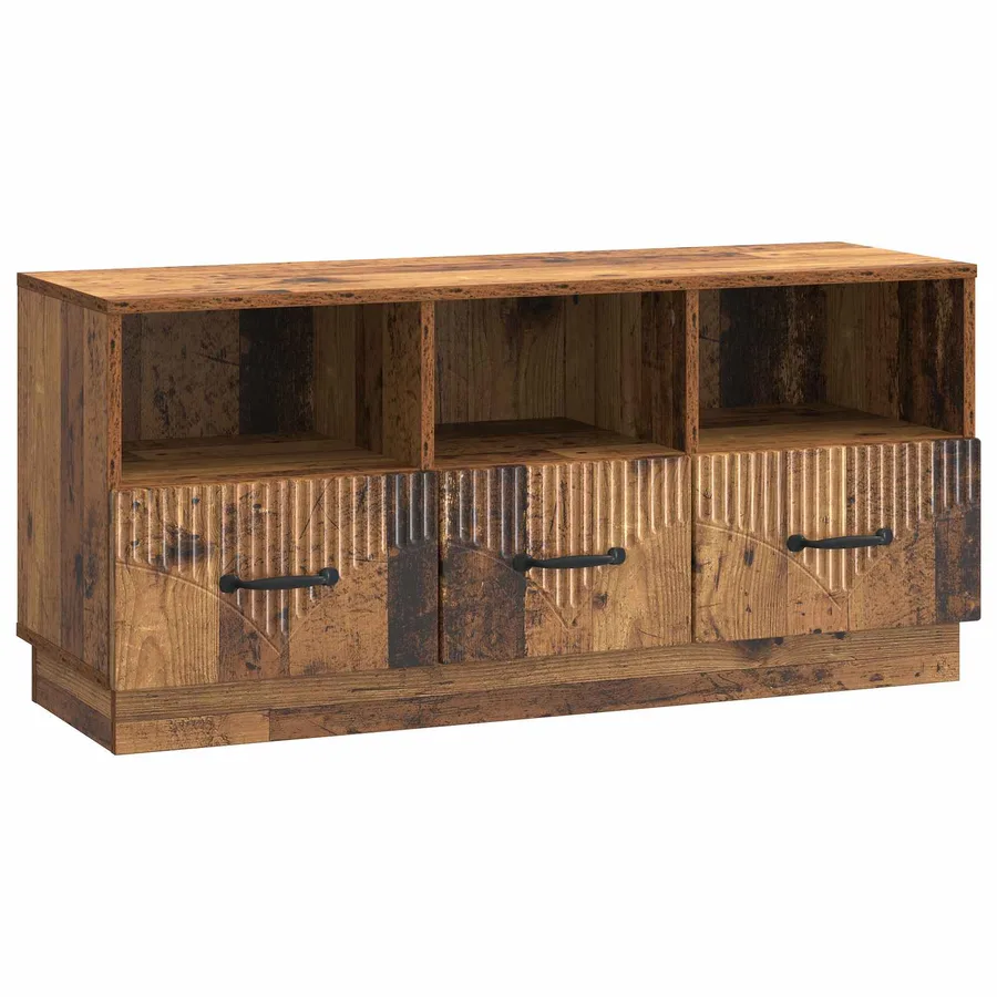 Meuble TV Bois ancien 102 x 34,5 x 47 cm Bois d'ingénierie - 2
