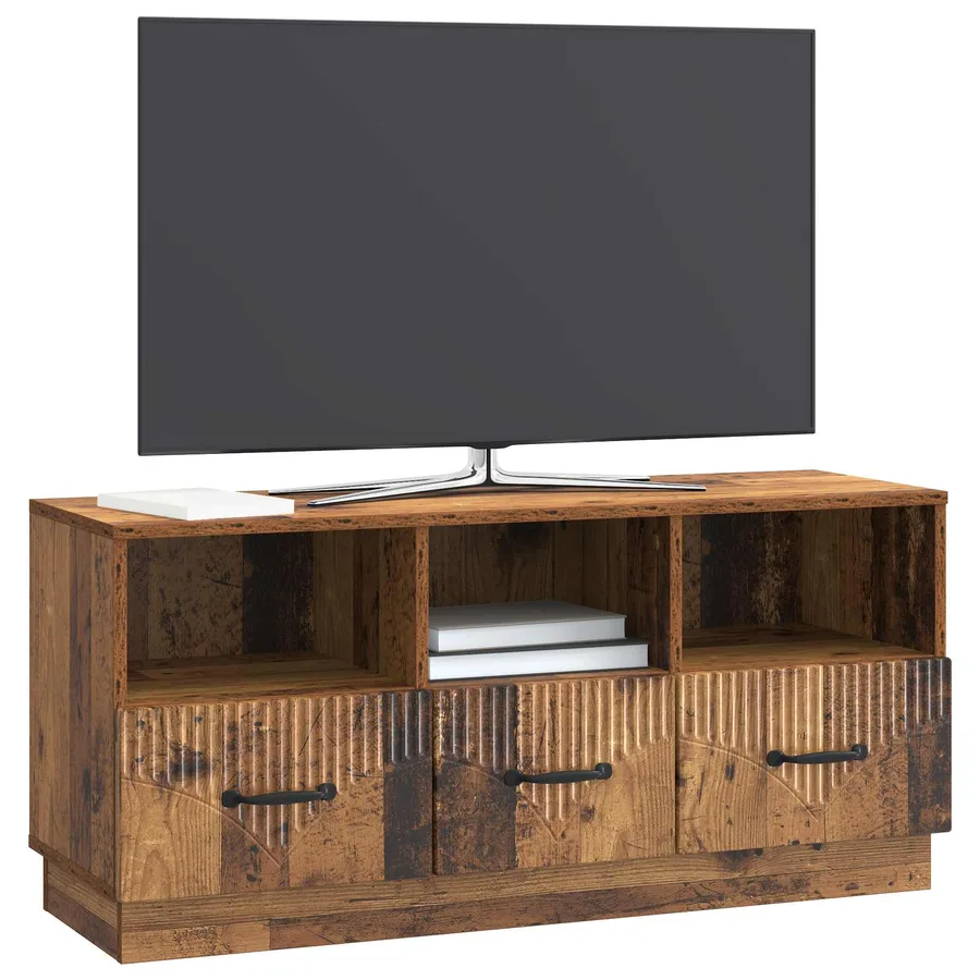 Meuble TV Bois ancien 102 x 34,5 x 47 cm Bois d'ingénierie - 3