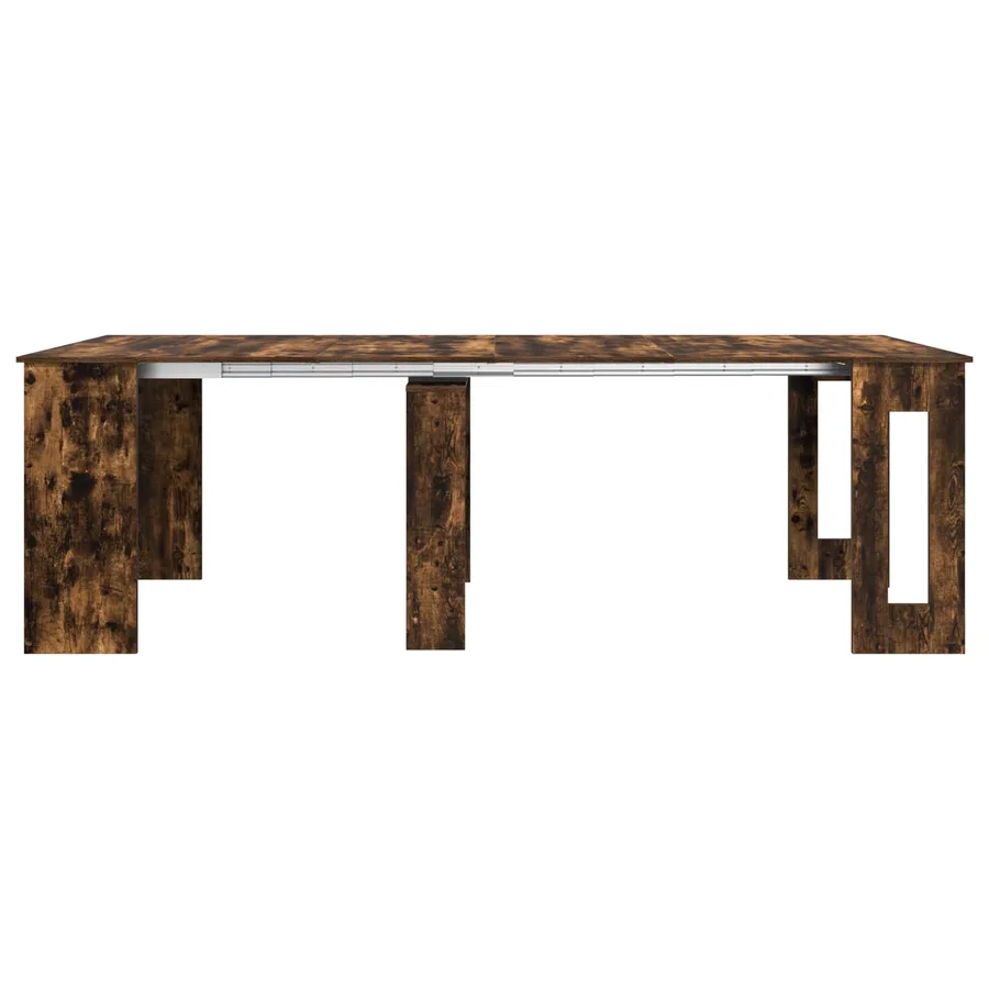 Table à dîner 240 x 85 x 75 cm Bois d'ingénierie Chêne fumé - 6