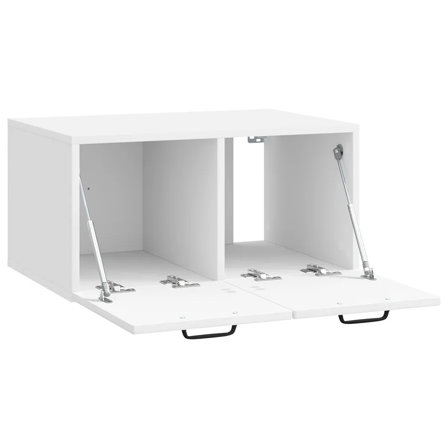 Meuble TV mural Montage mural Blanc brillant 59,5 x 41 x 30 cm - 5